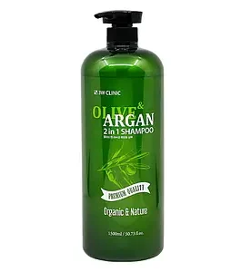 3W Clinic Olive & Argan 2 in 1 Shampoo 1500 ml