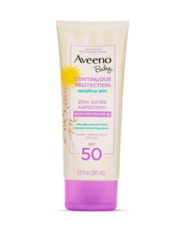 Aveeno Baby Continuous Protection Zinc Oxide Sunscreen with Broad Spectrum SPF 50 (207ml)